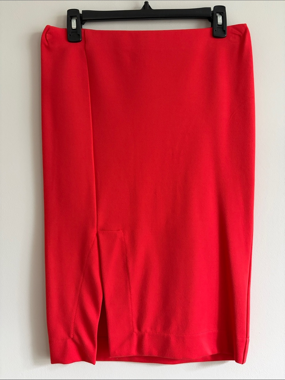 Women's Red Pencil Skirt - Sleek Straight Fit